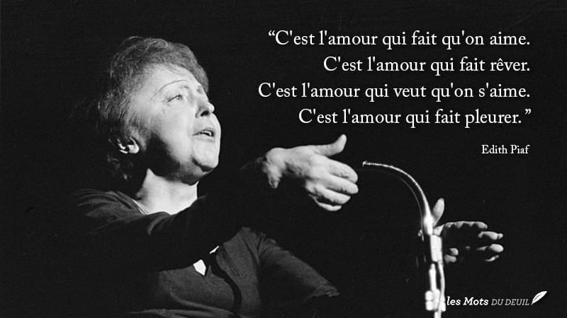 Amour citation Edith Piaf 2